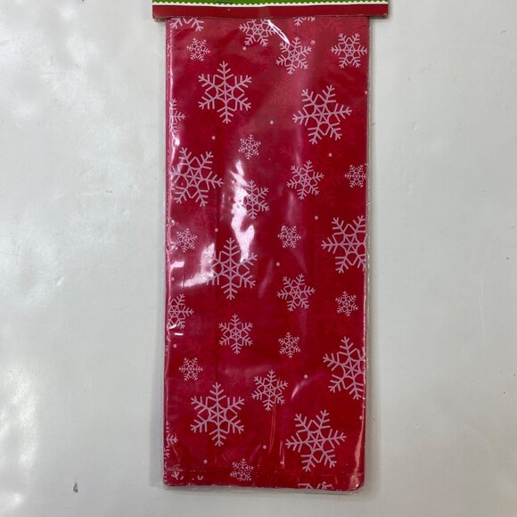 Wilton Holiday Red Snowflake Party 20 Bags & 20 Ties Cookies Candy - Picture 2 of 5